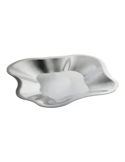 Iittala Alvar Aalto Collection Metal Bowl 35.8x6cm In Silver
