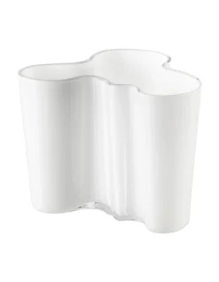 Iittala Alvar Aalto 12cm Glass Vase White