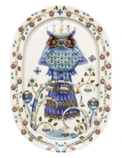 Iittala Taika 41cm Oval Serving Platter White