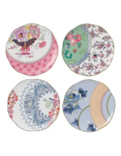 Wedgwood Butterfly Bloom Set Of 4 20cm Plates