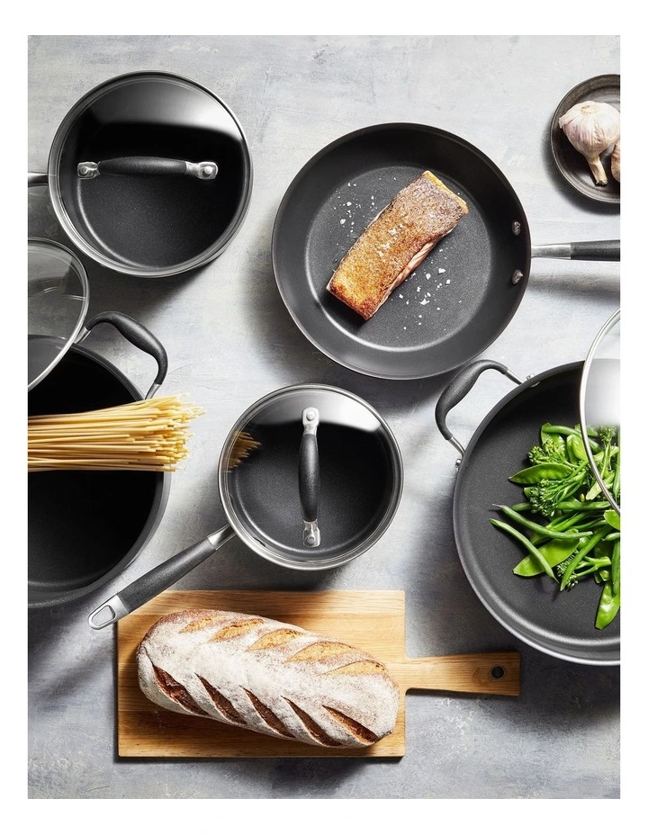 Advanced Nonstick Induction 5 Piece Cookware Set In Black 4 Advanced Nonstick Induction 5 Piece Cookware Set In Black - Image 2