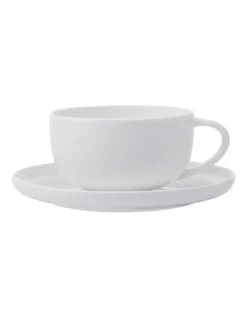 Maxwell & Williams 300ml High Rim Cup & Saucer White