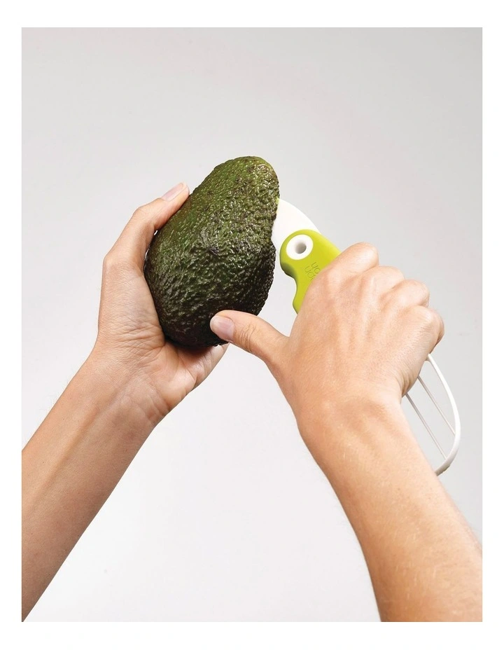 Joseph Joseph GoAvocado 3 In 1 Avocado Slicer Tool White/Green 4 Joseph Joseph GoAvocado 3 In 1 Avocado Slicer Tool White/Green - Image 2