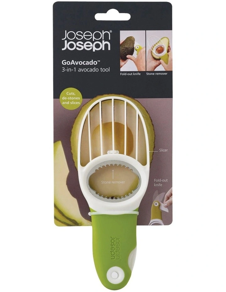 Joseph Joseph GoAvocado 3 In 1 Avocado Slicer Tool White/Green 7 Joseph Joseph GoAvocado 3 In 1 Avocado Slicer Tool White/Green - Image 5