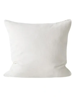 Vintage Linen Fringe Cushion Range In Marshmallow