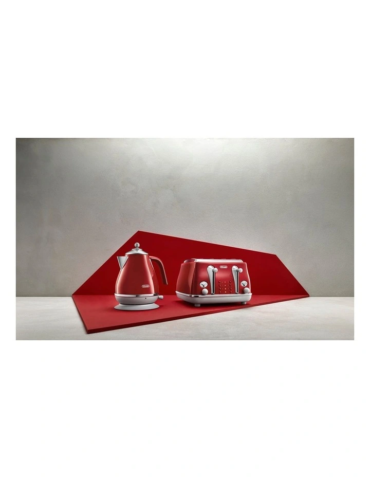 DeLonghi Icona Capitals Tokyo 4 Slice Toaster Red CTOC4003R 9 DeLonghi Icona Capitals Tokyo 4 Slice Toaster Red CTOC4003R - Image 7