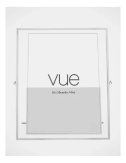 Abbie 20x25cm Glass Photo Frame Silver