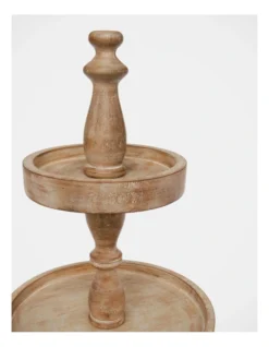 Heritage Wooden 4 Tier Stand 38x38x66cm In White Ash -Furniture Series Store 703923400 2 1 720x928