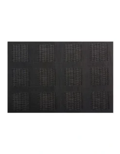 Maxwell & Williams 45x30cm Placemat Black Squares