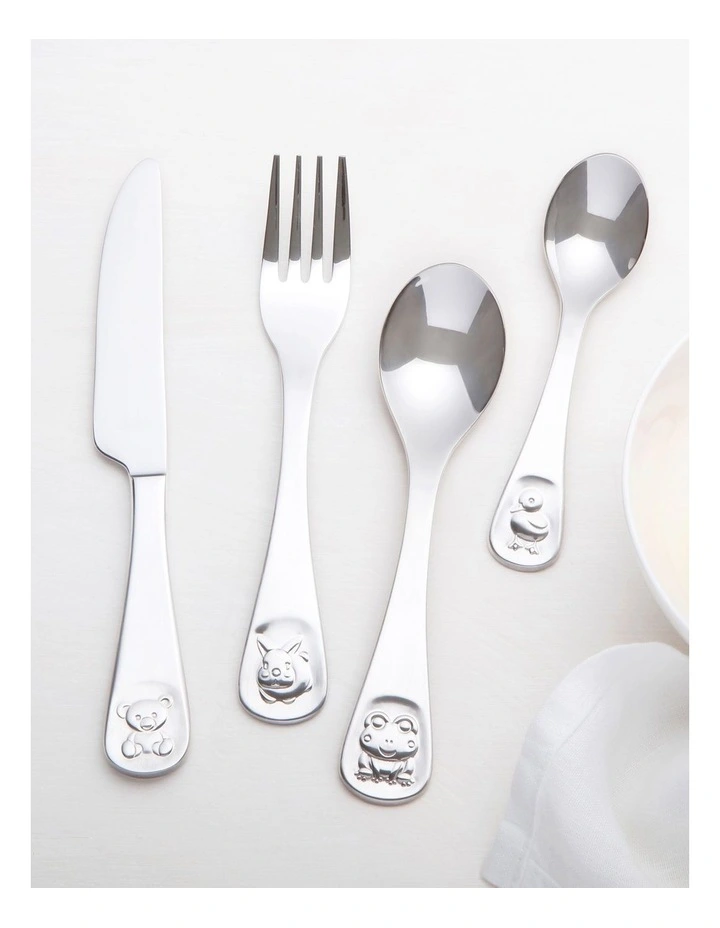 Maxwell & Williams Childrens Frog & Friends 4pc Gift Boxed Cutlery Set 4 Maxwell & Williams Childrens Frog & Friends 4pc Gift Boxed Cutlery Set - Image 2