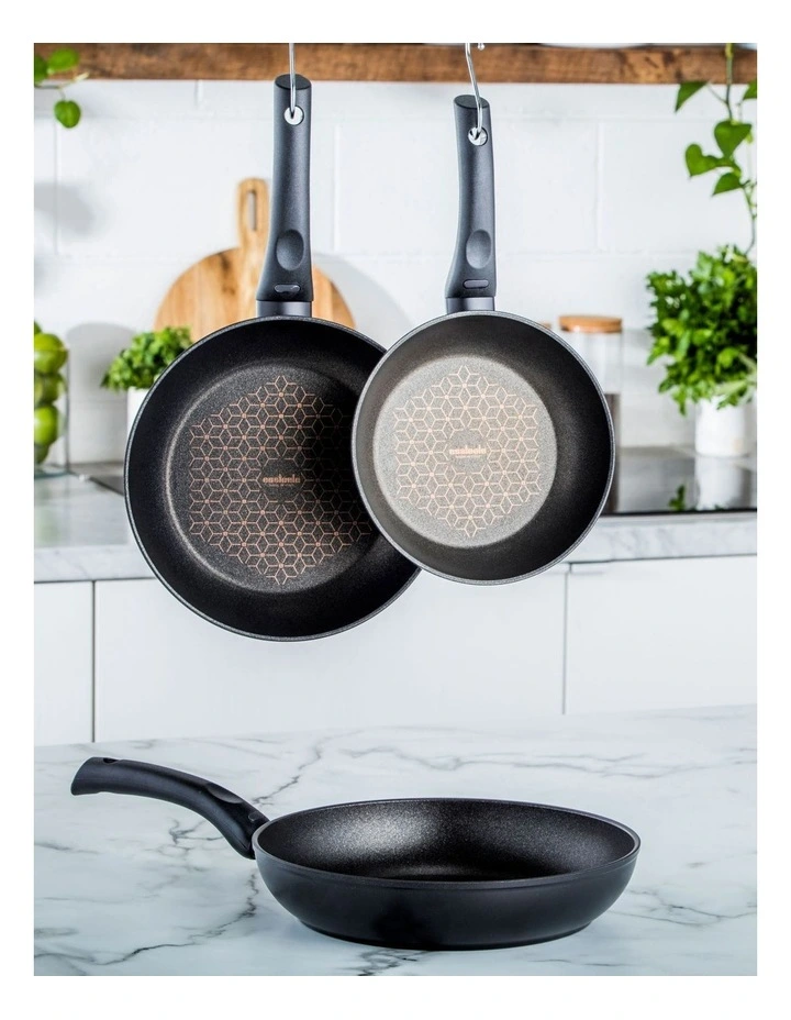 Per Salute Nonstick Induction Skillet Triple Pack 20/24/28cm Black 7 Per Salute Nonstick Induction Skillet Triple Pack 20/24/28cm Black - Image 5