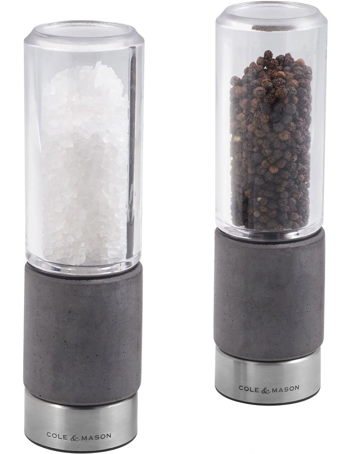 Cole & Mason Regent Concrete Seasoning Mill Gift Set 3 Cole & Mason Regent Concrete Seasoning Mill Gift Set