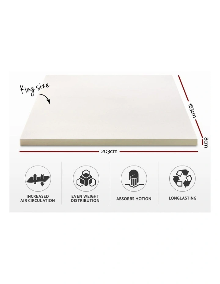 King Size Memory Foam Mattress Topper 4 King Size Memory Foam Mattress Topper - Image 2