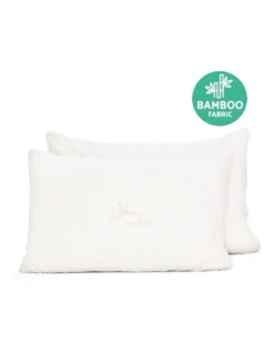 Set Of 2 Single Bamboo Memory Foam Pillow -Furniture Series Store 757641880 5 720x928