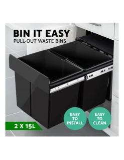 2X15L Pull Out Bin Kitchen 10 2X15L Pull Out Bin Kitchen -Furniture Series Store 757648900 4 720x928