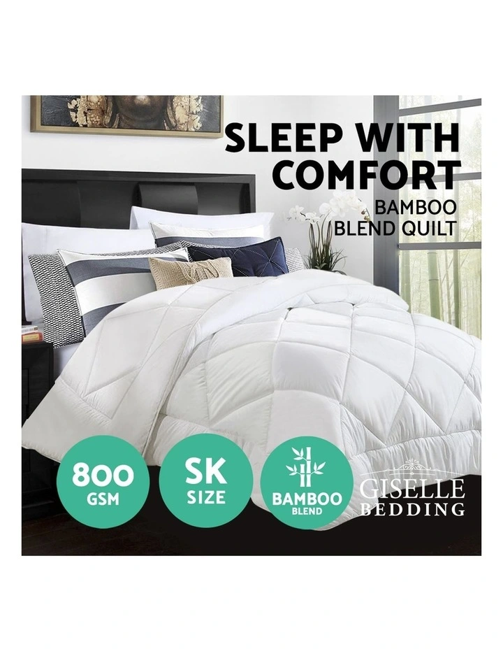 Microfiber Microfibre Bamboo Quilt Duvet Cover Doona Winter 5 Microfiber Microfibre Bamboo Quilt Duvet Cover Doona Winter - Image 3