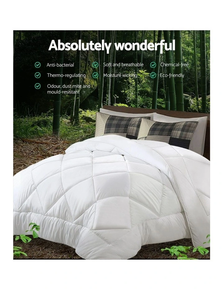 Microfiber Microfibre Bamboo Quilt Duvet Cover Doona Winter 6 Microfiber Microfibre Bamboo Quilt Duvet Cover Doona Winter - Image 4