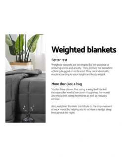 Giselle Bedding Cotton 2.3KG Weighted Gravity Blanket 10 Giselle Bedding Cotton 2.3KG Weighted Gravity Blanket -Furniture Series Store 758131840 4 720x928
