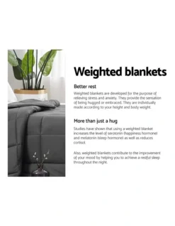 Cotton Weighted Gravity Blanket Deep Relax Sleeping Adult 7KG -Furniture Series Store 758132740 4 720x928