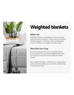 Cotton Weighted Gravity Blanket 7KG Deep Relax Calming Adult -Furniture Series Store 758133010 4 720x928