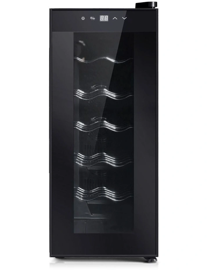 Wine Cooler 12 Bottle Thermoelectric Chiller Storage Fridge Cellar Black 5 Wine Cooler 12 Bottle Thermoelectric Chiller Storage Fridge Cellar Black - Image 3