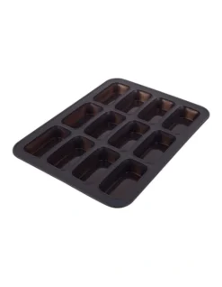 Silicone 12-Cup Mini Loaf Pan Charcoal