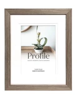 Profile Deluxe 6x8"/4x6" Timber Photo Frame Stone Ash
