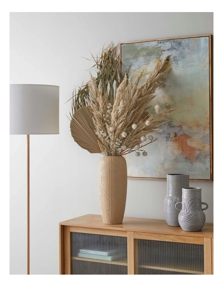 Dried Cut Fan Palm 90cm Artificial Stem Natural 5 Dried Cut Fan Palm 90cm Artificial Stem Natural - Image 3