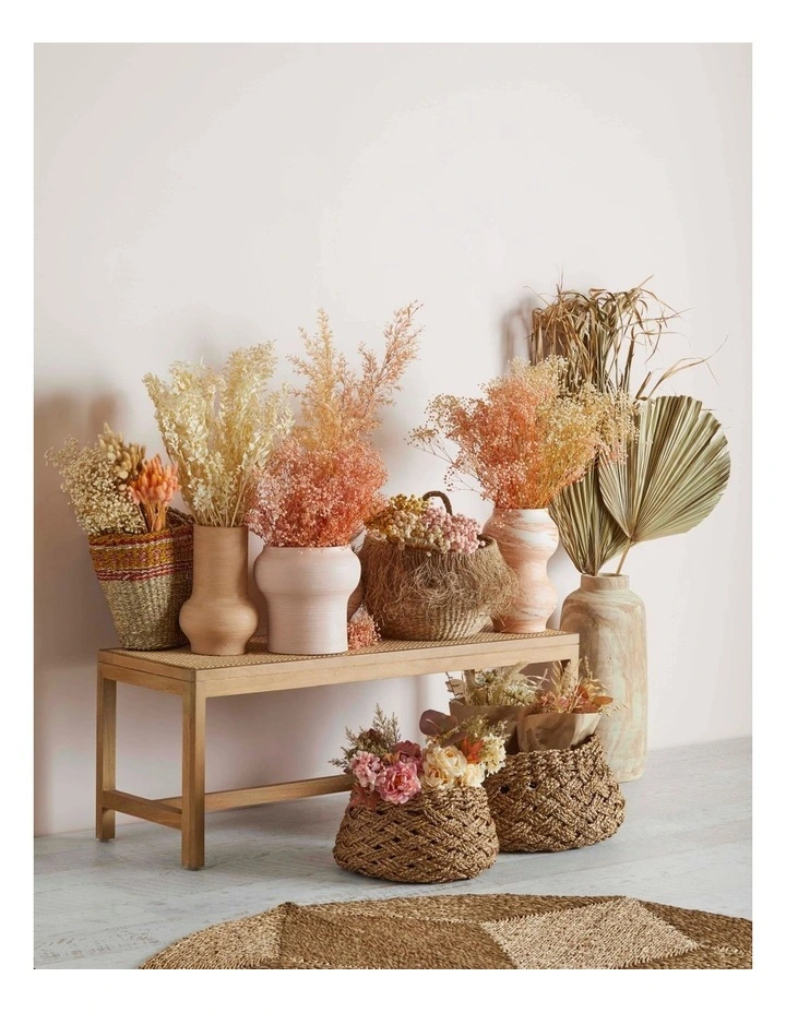 Dried Cut Fan Palm 90cm Artificial Stem Natural 6 Dried Cut Fan Palm 90cm Artificial Stem Natural - Image 4