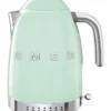 Smeg 50's Style Variable Temperature Kettle Pastel Green KLF04PGAU -Furniture Series Store 778235770 1 720x928