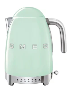 Smeg 50's Style Variable Temperature Kettle Pastel Green KLF04PGAU