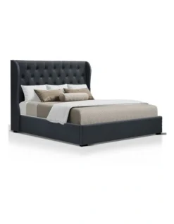 King Size Gas Lift Bed Frame Charcoal