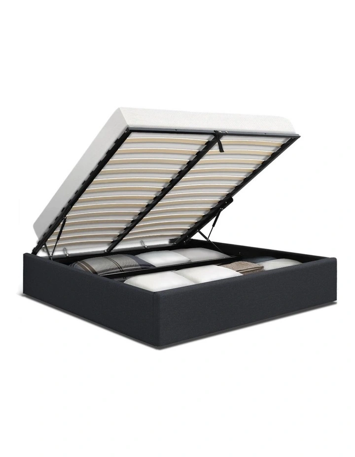 Queen Size Gas Lift Bed Frame Base With Storage Platform Fabric 3 Queen Size Gas Lift Bed Frame Base With Storage Platform Fabric