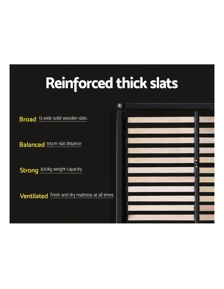 Queen Size Gas Lift Bed Frame Charcoal 8 Queen Size Gas Lift Bed Frame Charcoal - Image 6