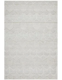Visions Winter Grey Brush Modern Rug