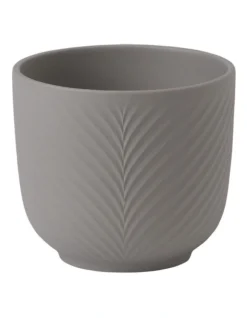 Wedgwood Folia Mink Planter 9cm