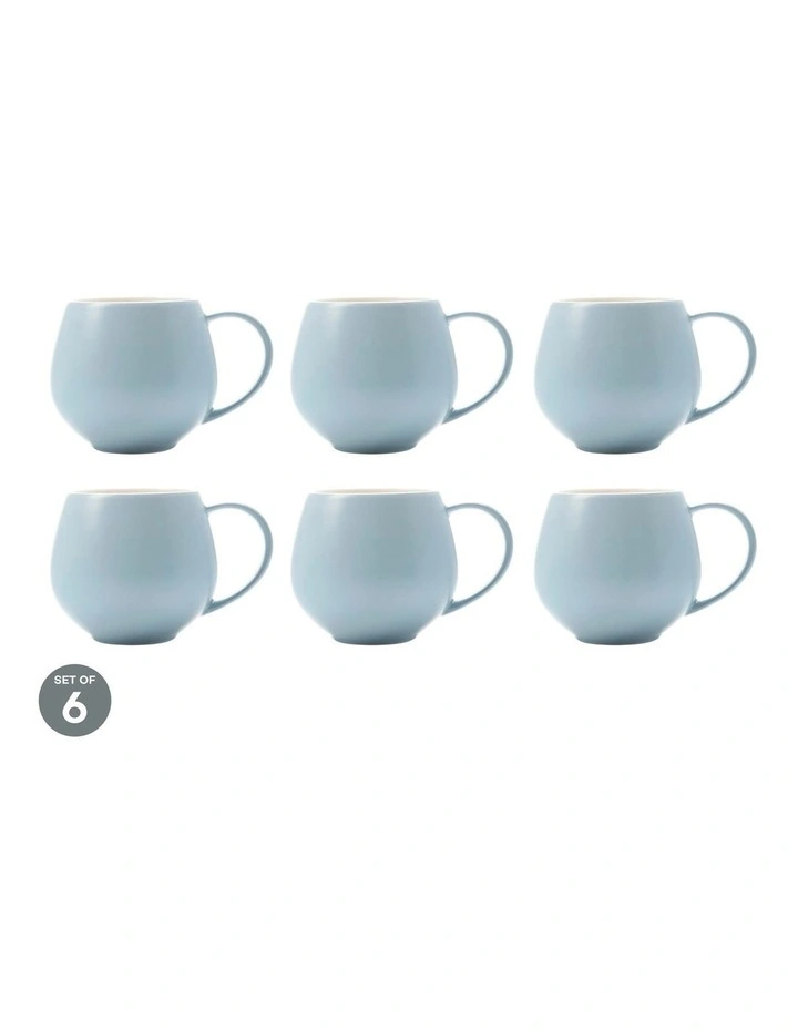 Maxwell & Williams Tint Snug Mug 450ML Cloud Set Of 6 3 Maxwell & Williams Tint Snug Mug 450ML Cloud Set Of 6