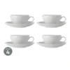 Maxwell & Williams White Basics Coupe Cup & Saucer 200ML Set Of 4 -Furniture Series Store 800756830 1 720x928