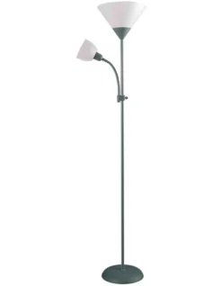 Georgia Mother And Child Floor Lamp Grey