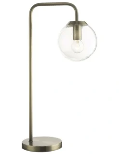 Newton Table Lamp Antique Brass
