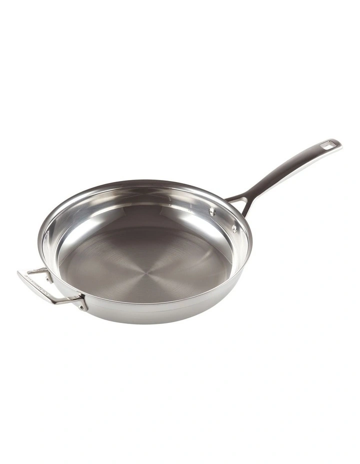 Le Creuset Classic 3-Ply Stainless Steel Frypan Uncoated 28cm 3 Le Creuset Classic 3-Ply Stainless Steel Frypan Uncoated 28cm