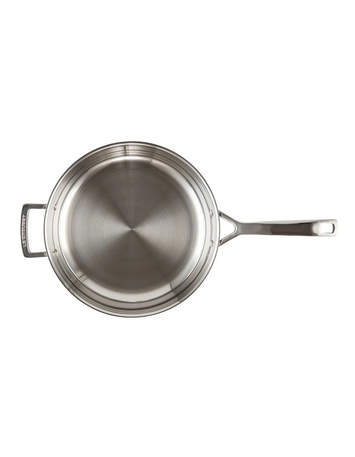 Le Creuset Classic 3-Ply Stainless Steel Frypan Uncoated 28cm 5 Le Creuset Classic 3-Ply Stainless Steel Frypan Uncoated 28cm - Image 3