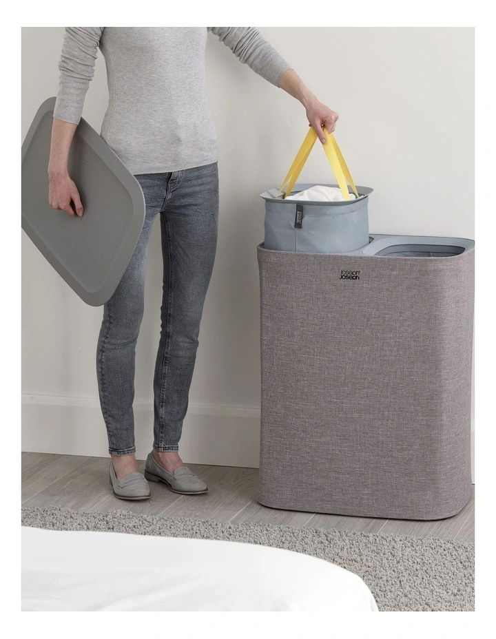 Joseph Joseph Tota 90-litre Laundry Separation Basket Grey 7 Joseph Joseph Tota 90-litre Laundry Separation Basket Grey - Image 5
