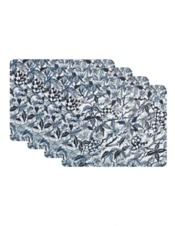 Maxwell & Williams Greg Irvine Mantra Cork Back Placemat 34x26.5cm Set Of 4 Gift Boxed