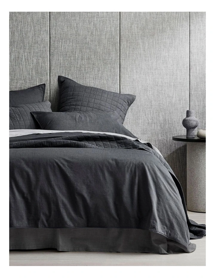 Reilly Bedcover In Grey 3 Reilly Bedcover In Grey