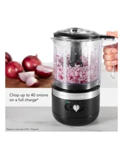 KitchenAid Cordless 5 Cup Food Chopper Matte Black KFC519ABM -Furniture Series Store 826968430 3 720x928
