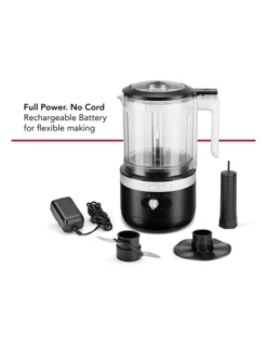 KitchenAid Cordless 5 Cup Food Chopper Matte Black KFC519ABM -Furniture Series Store 826968430 5 720x928