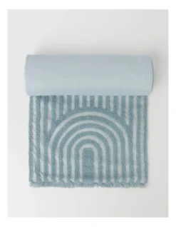 Arch Jacquard Table Runner Spa Blue