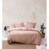 Linen House Nara 400TC Bamboo Cotton Quilt Cover Set Clay