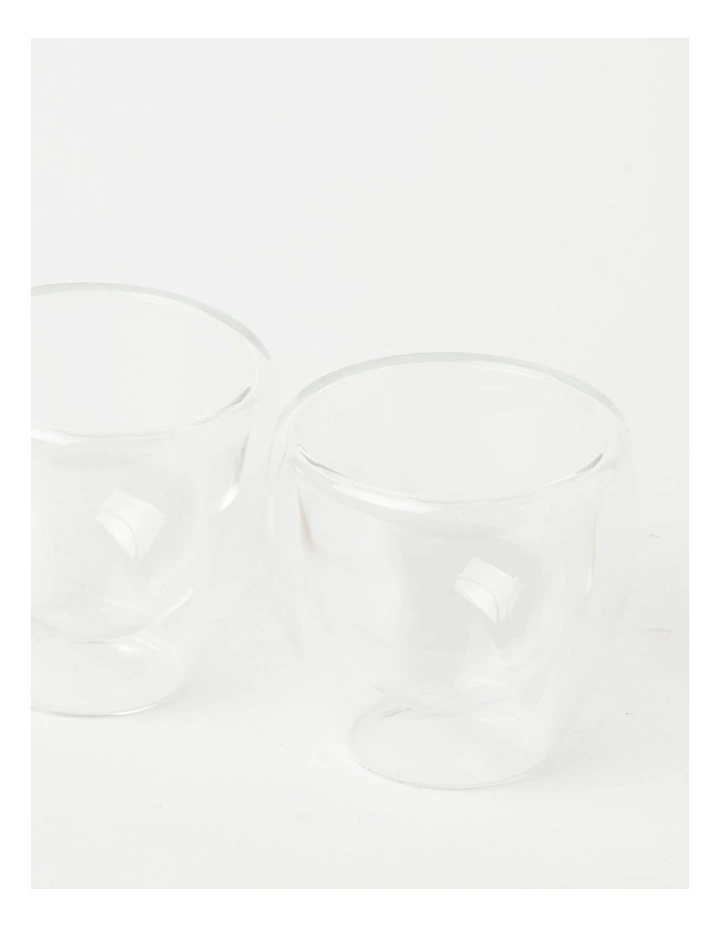Double Wall Glass Espresso 80ml Set Of 2 5 Double Wall Glass Espresso 80ml Set Of 2 - Image 3
